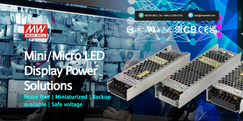MW mini / micro LED display power solutions
